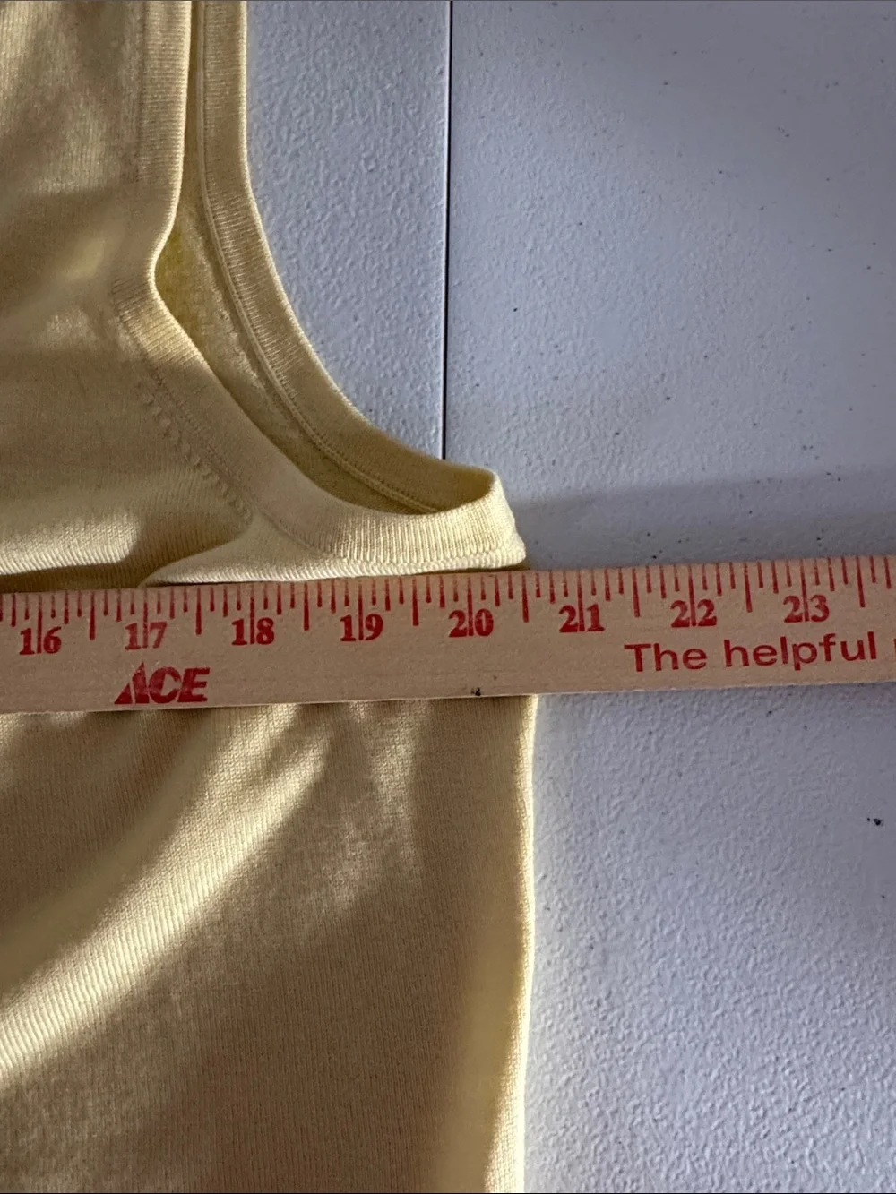 Pendleton Pale Yellow Ruffle-Neck Tank - Picture 7 of 7